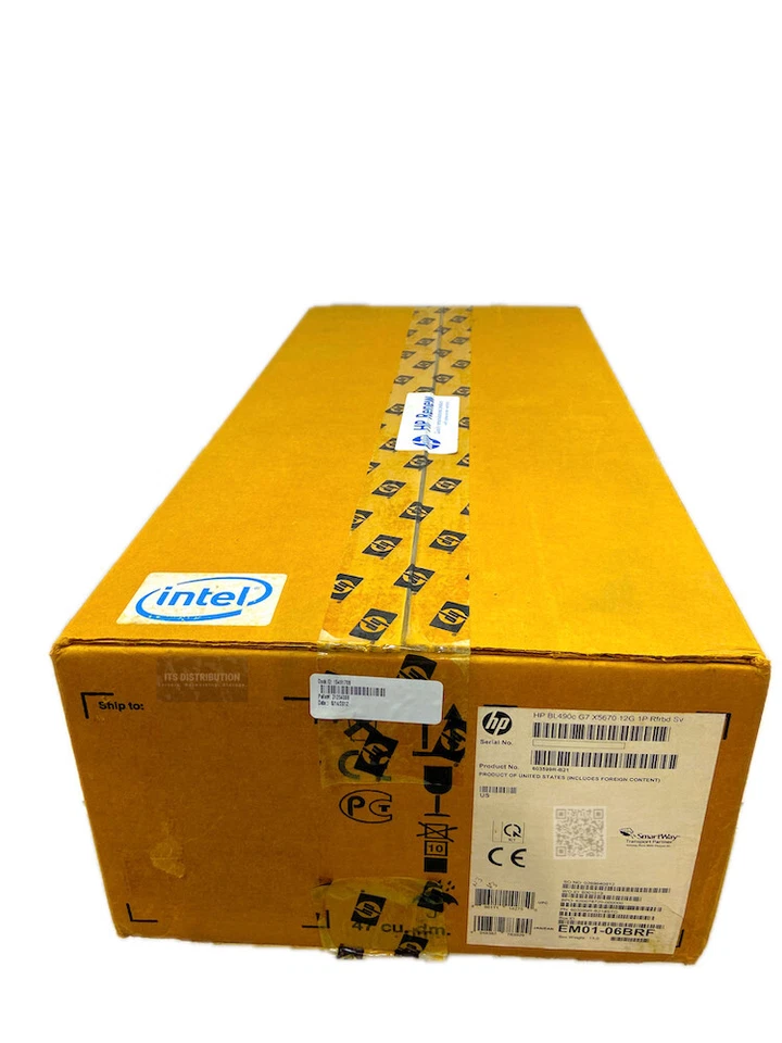 603599-B21 I Open Box Renew HP ProLiant BL490c G7 X5670 12G 1P Blade Server - Image 1 of 4