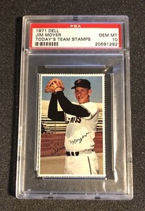 1971 Dell Jim Moyers PSA 10 Gem Mint Today’s Team Stamps S.F. Giants POP 1