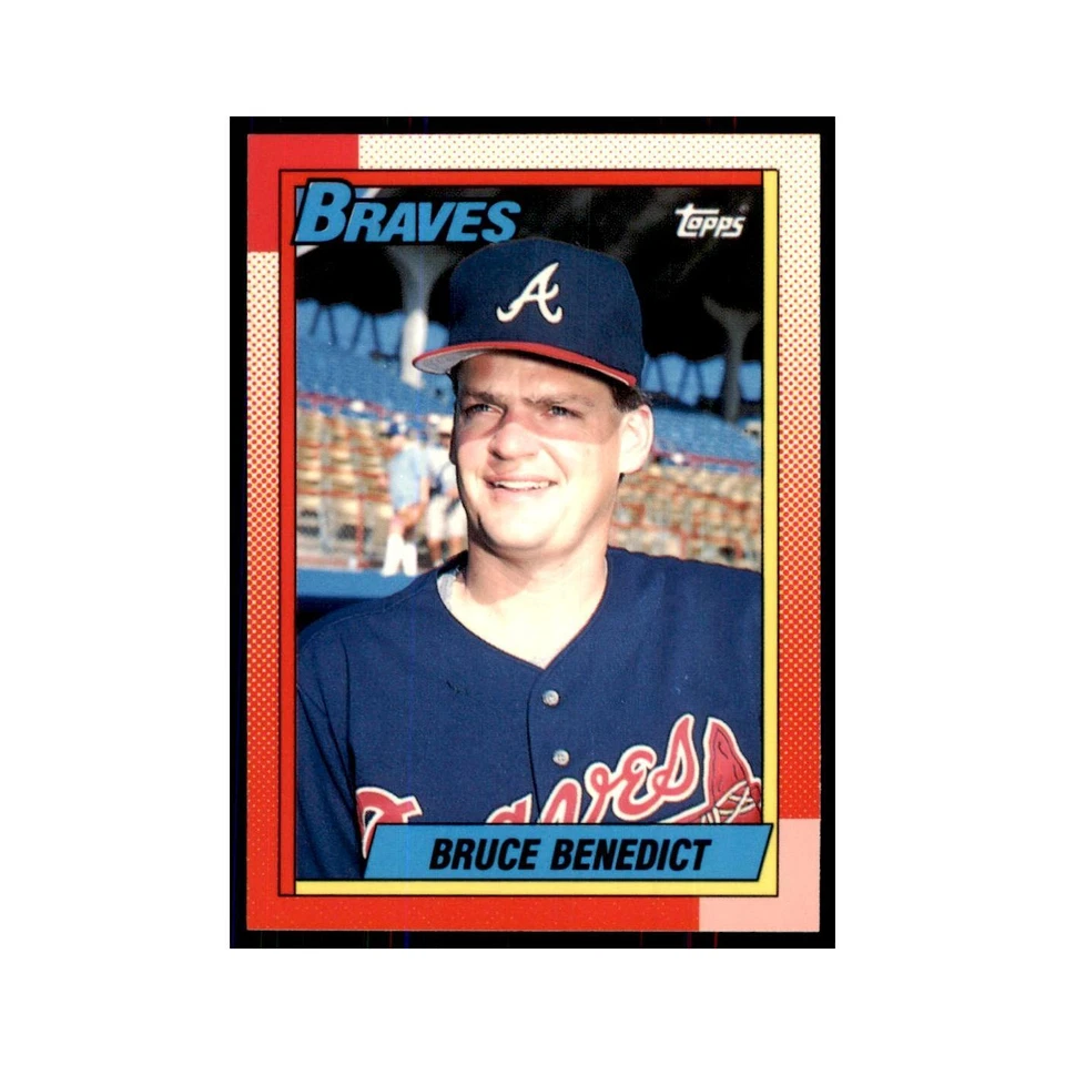 Bruce Benedict 1990 Topps Tiffany #583 Atlanta Braves Baseball Card NM - Image 1 of 3