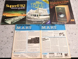 AUDIO VIDEO MART April 1981 June/July 1981 Plus 3 show guides from 1982 UK - Imagen 1 de 2