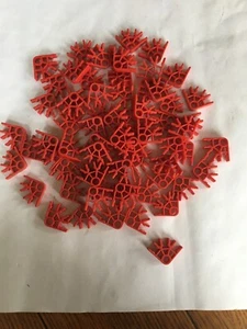 60 KNEX RED CONNECTORS 3-Position Bulk Standard Replacement Parts - Picture 1 of 2