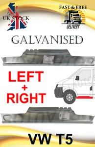 FOR VW TRANSPORTER T5 03-15 UNDER FRONT DOOR SILL REPAIR BODY RUST PANEL PAIR - Picture 1 of 11