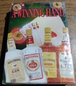 A WINNING HAND Fleishmanns Gin, Vodka, Whiskey Playing Cards (Unopened) - Picture 1 of 2