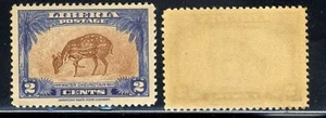 1942 Liberia  SC284 A110 2c brt ultra & yel brn Water chevrotain.🦙 MNH FILED - Picture 1 of 1