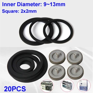 20pc Square 2mm Idler Gear Back Pulley Wheel Rubber Belts Kits Set for Cassette - Picture 1 of 5