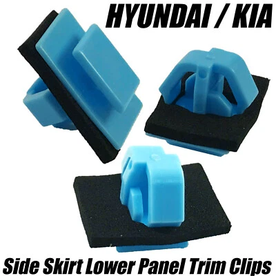 10x Clips For HYUNDAI Santa Fe KIA Sportage Side Skirt Moulding Door Trim Panel - Image 1 of 3