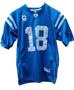 Reebok Peyton Manning Captions Jersey Youth Large (14-16) NFL Indianapolis Colts - Picture 1 of 13