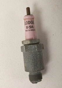 Lodge Zündkerze (F2L-12) Vintage (JSF6) rosa Porzellan B-S14 Made in England - Bild 1 von 8