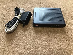 Zoom Cable Modem Series 1051 Ethernet Black Model 5241 Ethernet Cable Power Cord - Picture 1 of 4