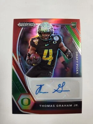 2021 Panini Prizm Draft Picks - Autographs Red Prizm #DPA-TGH Thomas - Image 1 of 2