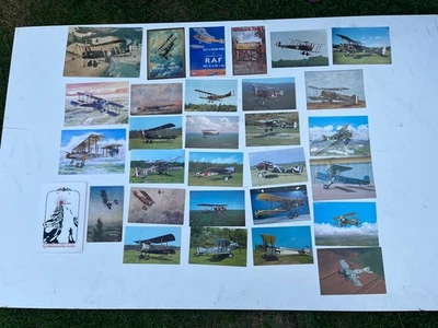 30 Modern  aviation postcards  1 greetings WW  1  Aircraft - Image 1 of 4