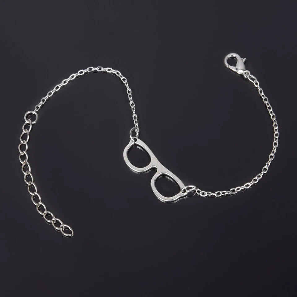 Armkette coole Sonnenbrille Sunglasses Silber Armband Fußkette Damen Modeschmuck - Bild 1 von 1