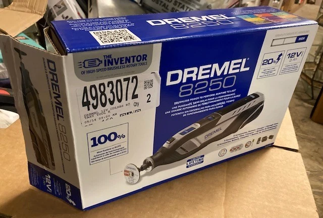 Dremel 8250-5 12V 3Ah Brushless Rotary Tool Kit W/5 Accessories (E10045571) - Image 1 of 1