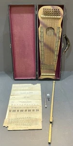 Vintage 1930’s Marxochime Colony Violin-Uke W/ Original Case, Key And Bow - Picture 1 of 22