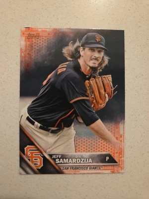 Jeff Samardzija 2016 Topps Mini Topps Online Exclusive Pink #604 SSP 4/5 - Image 1 of 4