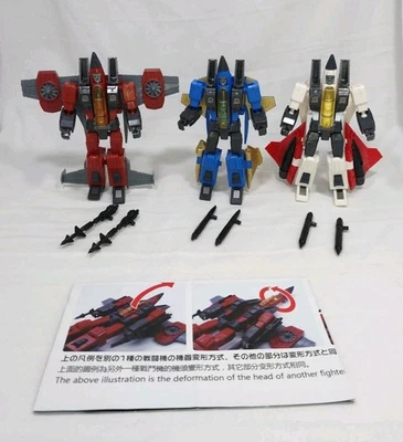 Pocket Toys 3P Thrust Dirge Ramjet 3x Figures Flight Team Set Complete - Image 1 of 4