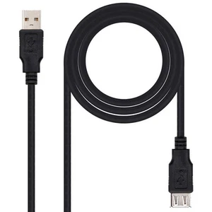 Cavo prolunga USB 2.0 di tipo A da maschio femmina alta velocita 1,4 metri nero - Photo 1/6