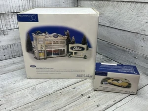 COMO ESTÁ LEÍDO De colección 1998 Dept. Mustang 56 Snow Village "Uptown Motors Ford" #54941 - Imagen 1 de 23