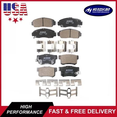 Front & Rear Ceramic Brake Pads Kit w/ Hardware For 1999 - 2008 Acura TL - Image 1 of 4