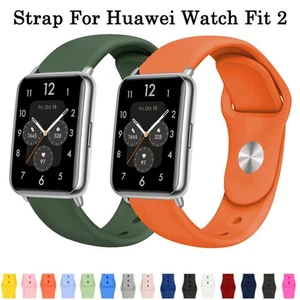 Sports Silicone Wrist Band For Huawei Watch FIT 2 Smart Watch Strap Replacement - Picture 1 of 27