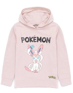 Pokemon Purple Front Print Hoodie Girls - Picture 1 of 51