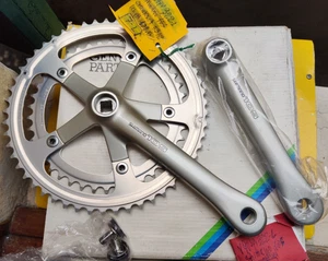 NOS SHIMANO 105 CRANKSET 53/42 SIZE 172,5 GUARNITURA BICI VINTAGE - Picture 1 of 15