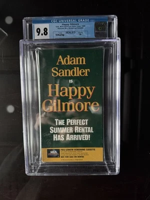 Happy Gilmore (VHS, 1996) CGA 9.8 A+ Extremely Rare! PROMO SCREENER! - Image 1 of 2