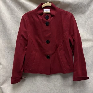 Akris Punto Giacca Cappotto Corto Rosso Misto Lana Cashmere Donna 8 - Foto 1 di 6