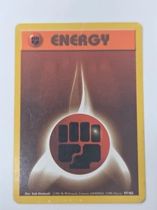 Pokémon Fighting Energy 97/102 1999 Base Set Energy Card Keiji Kinebuchi - Picture 1 of 2
