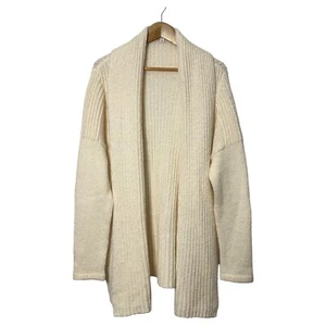 Gap Womens Wool Alpaca Blend Cardigan Sweater Lg Thick Soft Tunic Length Work - Picture 1 of 4