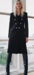 zara Manteco Wool Coat XS 6 8 10 - Picture 1 of 4