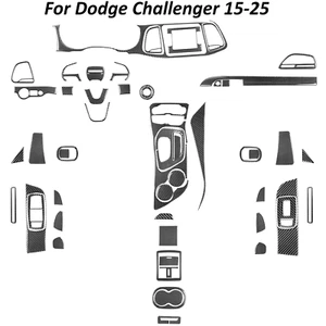 53 Stück Kohlefaser Full lnnenausstattung Trim Kits für Dodge Challenger 2015-25 - Bild 1 von 14