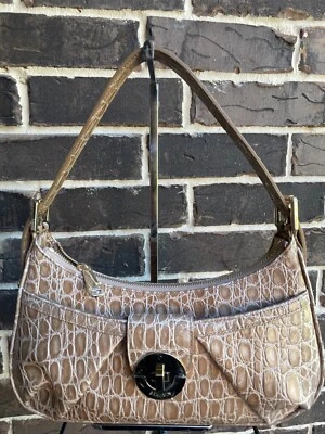 NWT $295 BRAHMIN Kyrie Timeless Taupe Bayem Shoulder Bag leather beige - Image 1 of 4