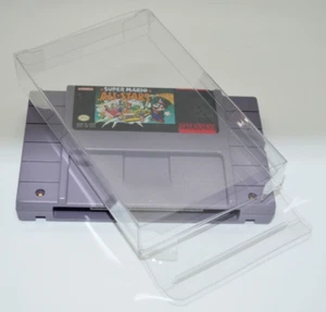 50 Plastic Protective Protectors Cases Display For Super Nintendo SNES Cartridge - Picture 1 of 7
