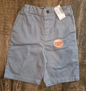 Children's Place Gray Chino Shorts Hook Closure Elastic Waist Boy's Size 5T - Picture 1 of 6
