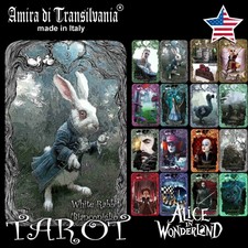 Tarot Alice in Wonderland art card deck rare edition original handmade in Italy
