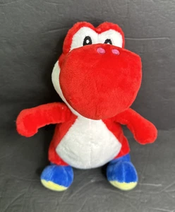Super Mario Bros Red Yoshi Plush Stuffed Animal Toy 2018 Nintendo - Picture 1 of 11