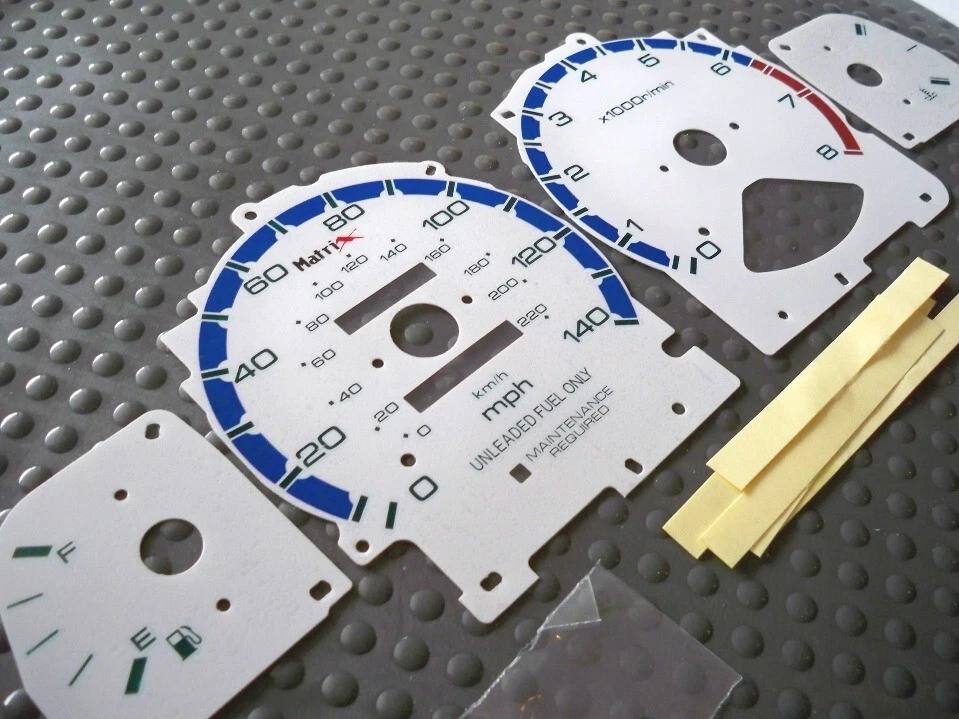 Se adapta a medidores brillantes cara blanca Honda Accord 94-97 transmisión automática y manual Foto 1 de 4