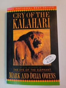 Schrei der Kalahari SIGNIERT VON den Autoren MARK und DELIA OWENS Papierrücken. - Bild 1 von 8
