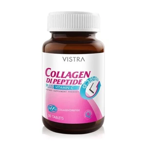 Vistra Collagen Dipeptide Plus Vitamin C Skin Bright Women Health 30 Tablets - Picture 1 of 10