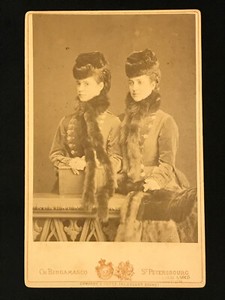RUSSIA IMPERIAL ANTIQUE CABINET CARD ROYALTY EMPRESS PRINCESS DAGMAR BERGAMASCO