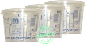 Lack-Mischbecher 385ml, PVC, Skala 2:1/3:1/4:1/5:1/7:1/10:1, versch. Mengen - Bild 1 von 1