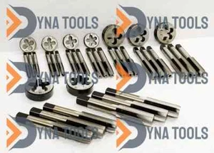 1/4" TO 3/4" TAP & DIE SET 26 TPI BSB BSCY CEI VINTAGE LATHE MILLING RESTORATION - Picture 1 of 5