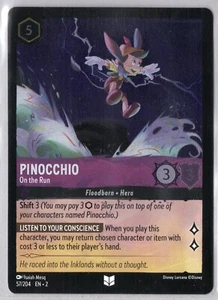 1x Pinocchio - On the Run *Foil* - Rise of the Floodborn - Uncommon - Bild 1 von 1