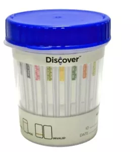 6 Panel At Home Urine Drug Test Cup , Discover, CLIA Waived , Pack of 25 - Picture 1 of 5