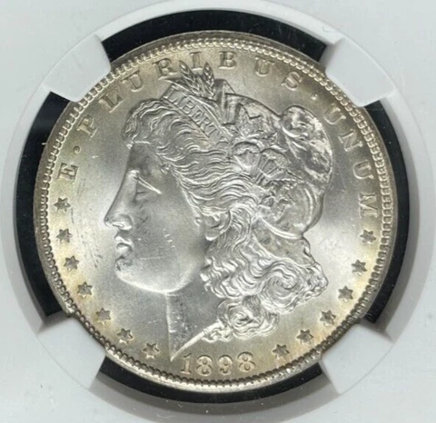 1898-O MORGAN SILVER DOLLAR - NGC MS 64  ~BEAUTIFUL COIN~ REF#00-005 Cover