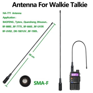 UV-K5 Walkie Talkie Antenna NA-771 SMA-F UHF VHF 136~174Mhz 400~470Mhz Two Way L - Zdjęcie 1 z 6