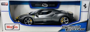 Maisto 1/18 diecast Ferrari 296 GTB Assetto Fiorano plateado - Imagen 1 de 8