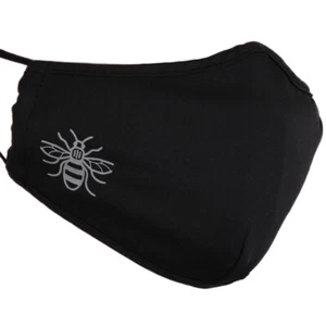 Unisex Reusable Washable Protection Bee Logo Face Mask in Black Reflective - Picture 1 of 2