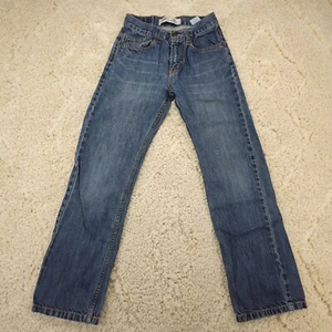 Levi Strauss 505 Mens Boys Jeans Size 14 Slim 25x27 (Real 23x26.5) Straight Leg - Picture 1 of 10